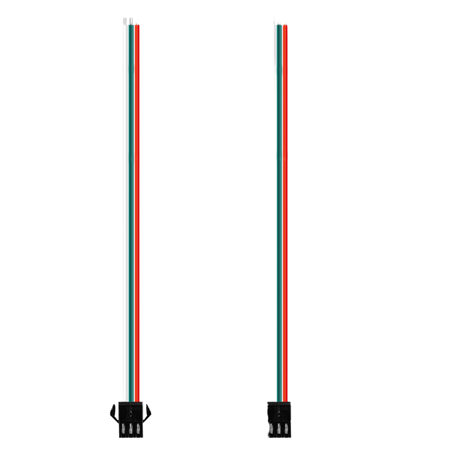 Professional 22AWG 15cm Wire 3 Pin Connector Female Plug SH JST ZH PH XH Custom Cable Assembly for Led Strip 250V IP20
