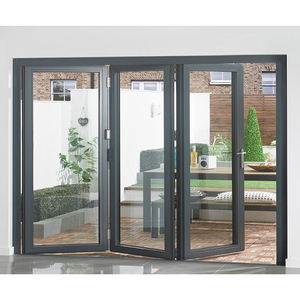 Balcón o Patio de cierre suave plegable de <span class=keywords><strong>aluminio</strong></span> de <span class=keywords><strong>puerta</strong></span> de garaje de vidrio Bi-Fold <span class=keywords><strong>puerta</strong></span> - Product Image 2