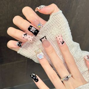 <span class=keywords><strong>Faux</strong></span> <span class=keywords><strong>Ongles</strong></span> Imprimés Animaux Sauvages en Gros, Forme Tigre et Canard 3D, French, 10 Pièces, Réutilisables, Faits Main, à Presser, en Acrylique - Product Image 5