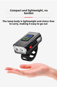 Super Bright Rechargeable USB Headlight for Mountain Bike Road Bike Night Riding Strong <b>Light</b> Flashlight Tail <b>Light</b> <b>Bicycle</b> - Product Image 4