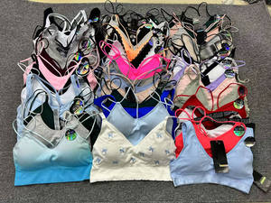 B0445 # สปอร์ตบราไร้ตะเข็บสำหรับผู้หญิงสายรัดหน้าอกสำหรับฟิตเนสยิมฟิตเนสยิมขนาดโลโก้ที่กำหนดเอง - Product Image 4