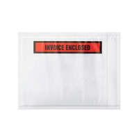 Pochette pour facture et liste de colisage, enveloppe noire autocollante en LDPE imperméable pour expédition express par courrier