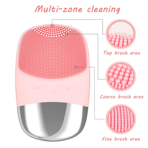 <span class=keywords><strong>Brosse</strong></span> <span class=keywords><strong>de</strong></span> <span class=keywords><strong>nettoyage</strong></span> du visage en silicone imperméable vibrante <span class=keywords><strong>pour</strong></span> hommes et femmes - Product Image 4