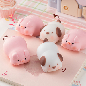 ของเล่นบีบลดความเครียดรูปหมูสีชมพู TPR น่ารัก สไตล์การ์ตูน ของขวัญส่งเสริมการขาย ลดราคาพิเศษ สำหรับเด็กและผู้ใหญ่ - Product Image 3