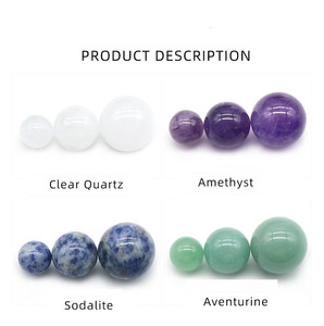 Commercio all'ingrosso 7 <span class=keywords><strong>Chakra</strong></span> 16mm naturale guarigione cristallo agata pietra imposta palla rotonda ornamento Yoga per la decorazione domestica - Product Image 6