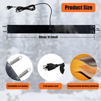 Chauffe-eau pour poulets : Ceinture chauffante en caoutchouc silicone pour l'hiver, compatible avec les seaux thermos RentACoop, convient à la plupart des seaux de 2 à 5 gallons