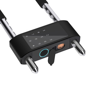 Serrure de vélo en forme de U avec empreinte digitale, mot de passe et clavier pour porte en verre avec clé, serrure intelligente fabriquée en Chine - Product Image 4