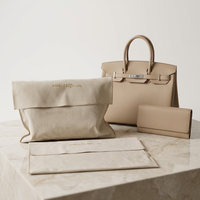 Prix d'usine, pochette en flanelle avec logo, pochette anti-poussière, sacs à rabat en velours de luxe pour sac à main, mode vintage pour femme, réutilisable