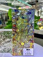 Panel Decorativo de Vidrio Europeo Esmaltado, Vidrio Artístico Personalizado y Duradero para Dormitorio, Cocina, Sala de Estar y Baño