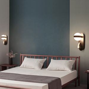 SKD Sunsir Led up and Down Lighting Wall Lighting Black Metal Acrylic Bedroom Wall Lamps - Product Image 5