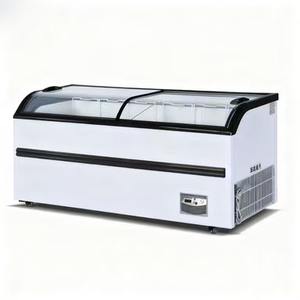 Congélateur commercial en îlot, en forme d'arc, pour la conservation de la viande en supermarché, vitrine à crème glacée, certification CE - Product Image 3