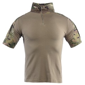 Camiseta Táctica de Camuflaje DF Desert Tan Khaki, Secado Rápido, Absorbe la Humedad, Elástica, para Deportes de Verano - Product Image 2