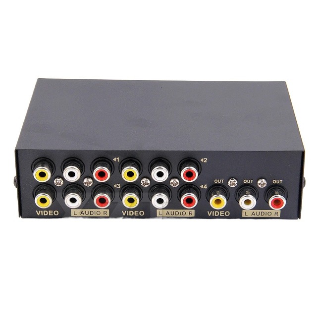 New 2/4/8 Ports AV RCA Audio Video Switch AV Signal RCA Composite Splitter Selector for STB TV DVD Player PS2 AV Switcher