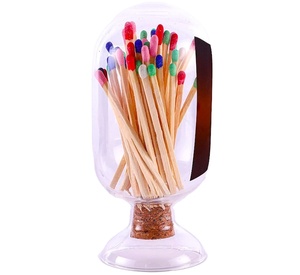 Boîte à allumettes personnalisée en acrylique, porte-allumettes en lucite, pot à allumettes en verre, cloche - Product Image 6