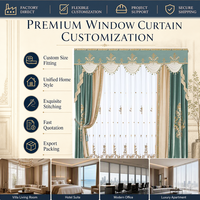Rideaux Décoratifs Classiques Yun Zhu – Tissu Occultant pour Fenêtres de Suite Confortable et de Style Palais, Idéal pour Projets Hôteliers de Luxe