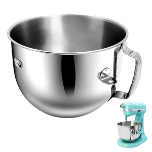<span class=keywords><strong>Bol</strong></span> de remplacement durable <span class=keywords><strong>KitchenAid</strong></span> 7QT en acier inoxydable, <span class=keywords><strong>bol</strong></span> mélangeur compatible lave-vaisselle, accessoires pour <span class=keywords><strong>KitchenAid</strong></span> - Product Image 1