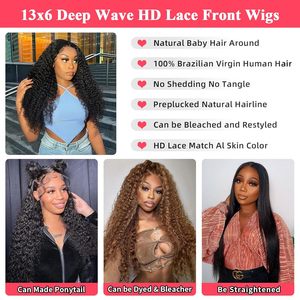 Perruques Lace Front 13x6 en Cheveux Humains Vierges Remy, Sans Colle, Densité 150%-180%, Longues, Marque <span class=keywords><strong>Jazz</strong></span>, Noires - Product Image 4