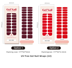 Nuovo Design in Vendita: Adesivi per Unghie in Gel HuiZI <span class=keywords><strong>Senza</strong></span> Lampada UV, 20 Strisce, Smalto in Gel <span class=keywords><strong>Senza</strong></span> Lampada UV - Product Image 3