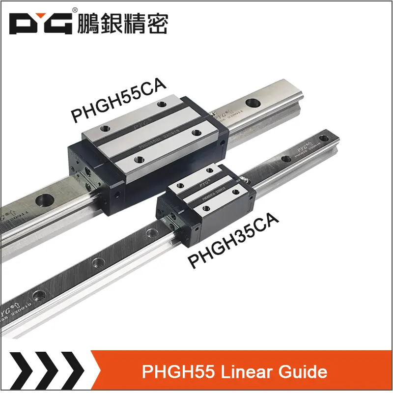 High Accuracy square/flange steel bearing linear guide 55mm with sliding rail 1000mm for milling machine