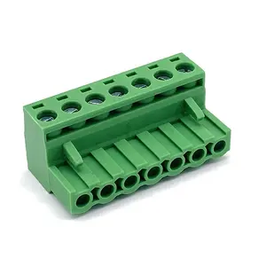 HQ2EDGK-5.0/5.08 5.08mm pcb screw terminal block connector kf301 7p screw head transformer plugin terminal block connector