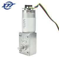 Moteur à engrenages à vis sans fin réversible A58-555 58 555 avec encodeur Hall, 12V 24V, moteur électrique à courant continu à faible vitesse, construction à aimant permanent