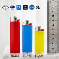 Briquet jetable classique 1057 - Briquet à cigarettes portable en plastique, exportation Moyen-Orient, emballage MSDS DGD