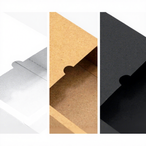 קופסאות אריזה מנייר קרטון מודפסות עם לוגו בהתאמה אישית, קופסאות מתנה נפתחות עם מגירה, קופסאות מתנה מתקפלות מנייר קראפט 2 מ\\\"מ - Product Image 2