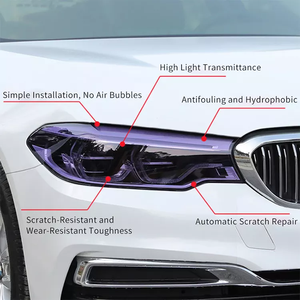 フォトクロミックヘッドライトフィルム車の目の保護のための高品質TPU自動車ステッカーヘッドライトティントフィルム - Product Image 3