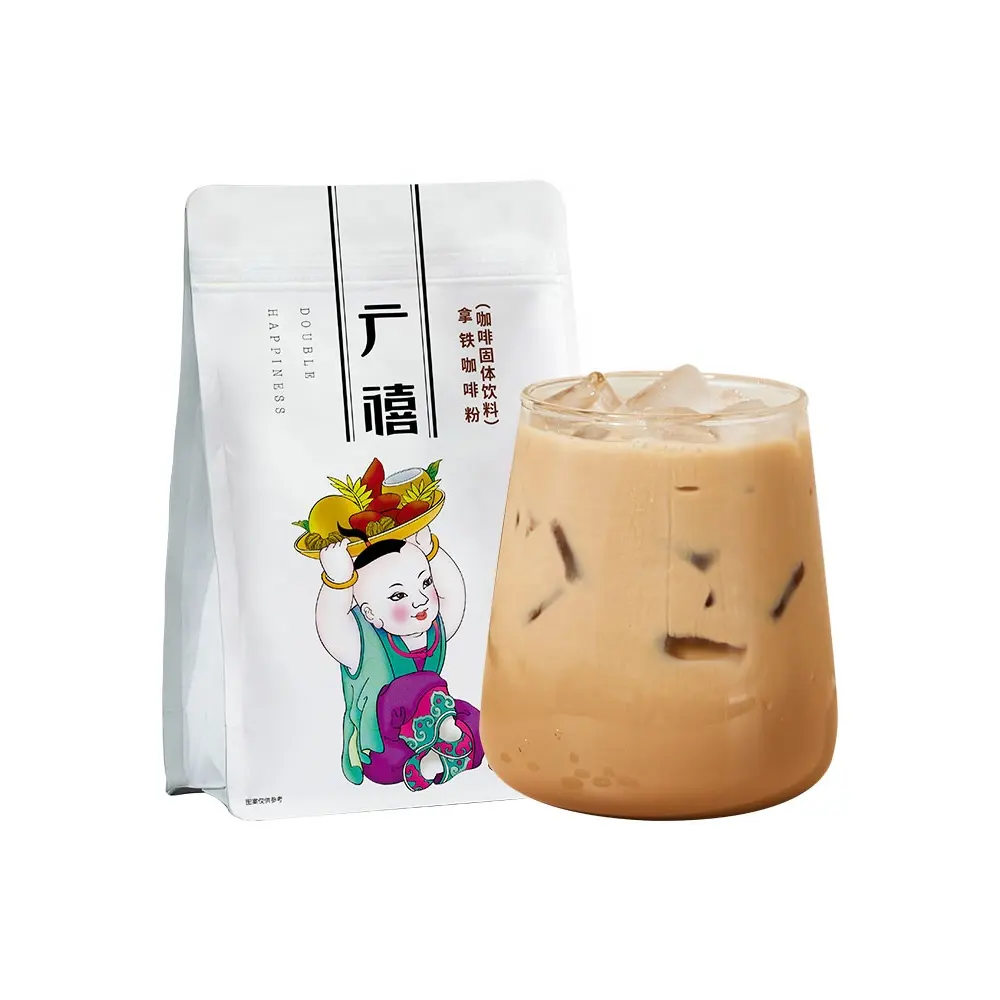 1kg Poudre de café latte instantané Double Happiness 3 en 1 pour café