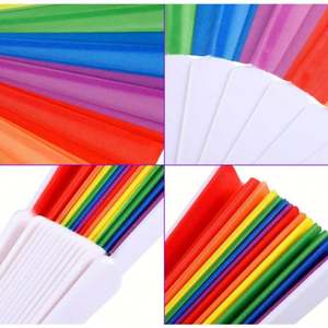 Ornement de Pâques personnalisé en tissu de bambou écologique de 23 cm, technique de peinture arc-en-ciel, avec motifs musicals, d'amour et d'anges - Product Image 3