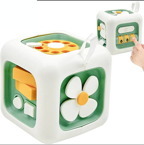 Bán Buôn <span class=keywords><strong>6</strong></span> Trong <span class=keywords><strong>1</strong></span> Giáo Dục Đồ Chơi Trẻ Em Phổ Biến Bận Bận Bóng Tập Thể Dục Hands-On Kỹ Năng Montessori Đồ Chơi Sáu Bên Cube Trò Chơi - Product Image 1