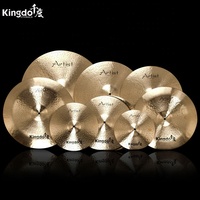 2026 Kingdo B20 Artist Modern Electric Drum Cymbal Set 100% Hand-Made Five-Piece High Quality Gong Golden Professional Sound