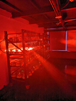 Rote LED-Beschränkungsbeleuchtungssysteme 2000cd L864 Rot-Beacon-Licht-Fotokell zur automatischen Ein-/Aus-Schalt-Beleuchtungssystem