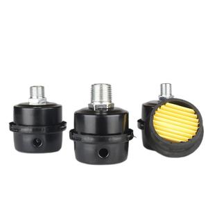Black Iron Air Compressor Intake Filters, 3/8" Fine Thread Air