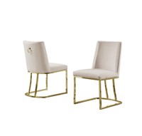 Chaise pivotante de style moderne, pieds en acier inoxydable doré, mobilier de salle à manger, chaise latérale pour maison hôtel