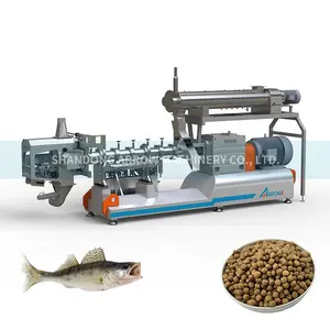 Fish Food Extrusion Plant Farm Feed Making Machine Shrimp Feed Machinery In Arrow