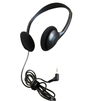 Headphone konferensi penerbangan sekali pakai, Headset Headphone berkabel Harga Murah 3.5mm untuk Pilot
