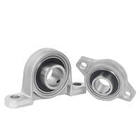 Roulement à bride en alliage de zinc KP005 KP006 KP007 25mm 30mm 35mm, fixation sur pied à 2 boulons pour imprimante 3D/CNC