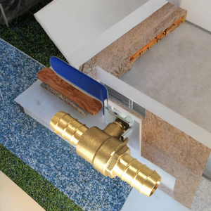 Válvula de Cierre de Bola de Latón OEM de Conexión Rápida a Presión, 100 psi, para Manguera de Camión, Conexión de 16MM/19MM, para Aceite/Gas/Agua - Product Image 3