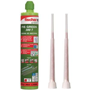 FISCHER - 523245 Mortero de inyección FIS GREEN 300 T - EAN 4048962184495 ANCLAJES FIJACIONES QUÍMICAS - Product Image 1