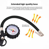 Pistolet de mesure de pression des pneus de voiture haute précision avec écran LED rétroéclairé et manomètre numérique électronique