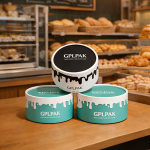 Caja Cilíndrica Biodegradable con Borde Plano y Logotipo Personalizado <span class=keywords><strong>para</strong></span> Pastel de Queso Basco, Empaque de Grado Alimenticio <span class=keywords><strong>para</strong></span> Pastelería - Product Image 3