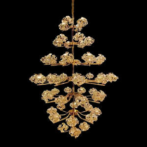 Accesorio de iluminación LED colgante, candelabro de luz colgante de <span class=keywords><strong>Cristal</strong></span> K9 de lujo moderno para sala de estar, dormitorio, <span class=keywords><strong>Bar</strong></span> - Product Image 3