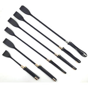 HM PU/Echtes Leder Exotic Flogger Mehrere Länge BDSM Fetisch Reiten Peitsche Hintern Bestrafung Neuheit Prügel paddel für Liebes spiel - Product Image 1