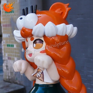 Cáp Nhĩ Tân chủ đề phim hoạt hình hổ cô gái sợi thủy tinh điêu khắc, du lịch thành phố check-in trang trí, băng tuyết chủ đề khối trang trí - Product Image 6