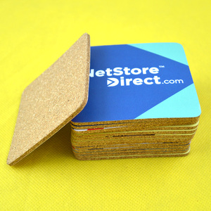 90x90x3mm Sublimation square Cork coaster in Personalized Printing Cup Holder Cork
