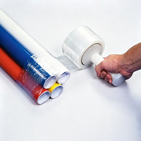 Film étirable LLDPE en rouleau pour l'emballage de palettes, emballage industriel à haute extensibilité, fourni directement par l'usine