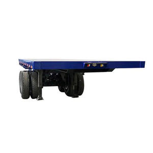 3/2 trục 20ft 40 ft nền tảng <span class=keywords><strong>container</strong></span> phẳng bán Trailer với khóa <span class=keywords><strong>container</strong></span> 20ft <span class=keywords><strong>container</strong></span> mang xe tải phẳng bán Trailer - Product Image 4
