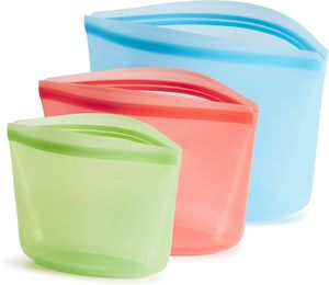 Reusable Gallon Freezer Bags, Dishwasher-Safe Silicone Food & Snack Storage Bags in Assorted Sizes, Ideal for Storing Snacks - Product Image 1