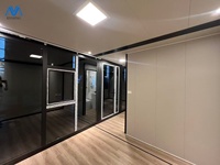 Maison pliante à double aile pour chantier, maison conteneur mobile et démontable pour personnes